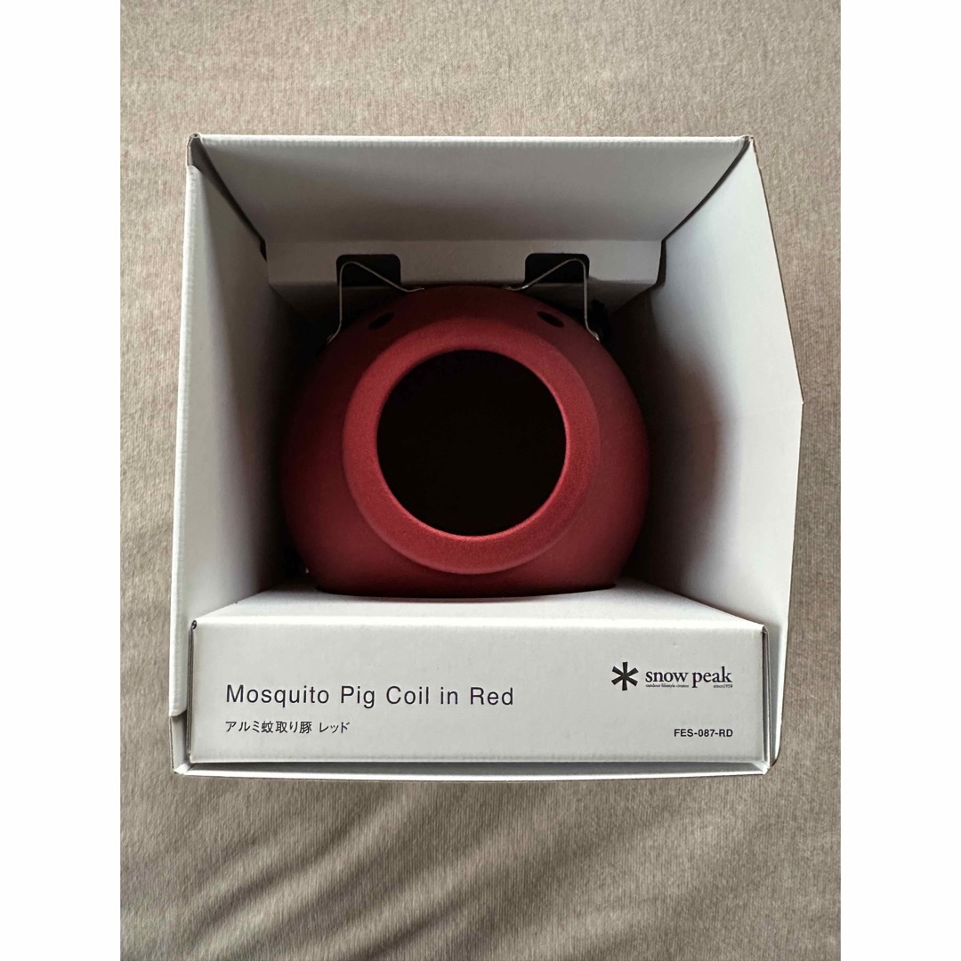 新品未使用】snow peak アルミ蚊取り豚 レッド スノーピーク 蚊取り豚