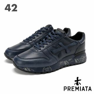 プレミアータ(PREMIATA)の新品 PREMIATA Mick 厚底レザー スニーカー BL 42(スニーカー)