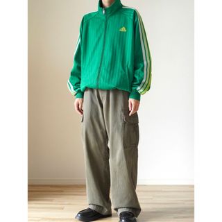 00s アディダス トラックジャケット スウェット リブライン 万国旗 2XL