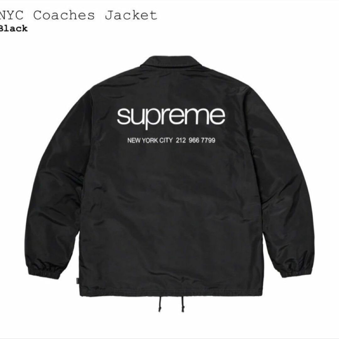 Supreme Nyc Coaches Jacket Black Mサイズメンズ