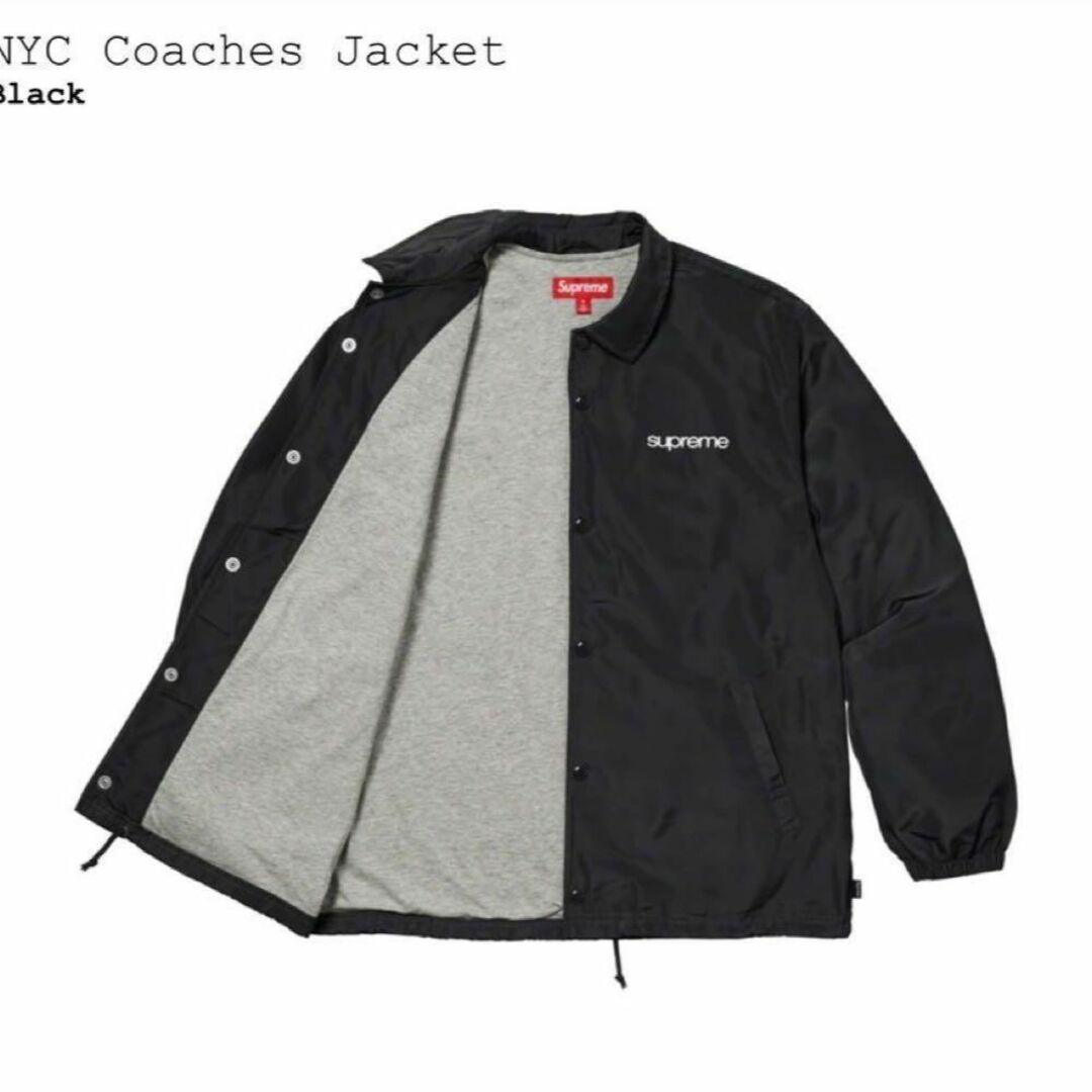 Supreme Nyc Coaches Jacket Black Mサイズ