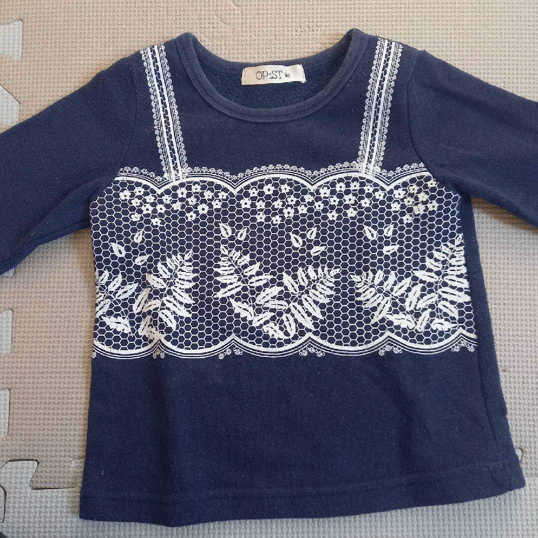 90サイズトレーナー キッズ/ベビー/マタニティのキッズ服女の子用(90cm~)(Tシャツ/カットソー)の商品写真