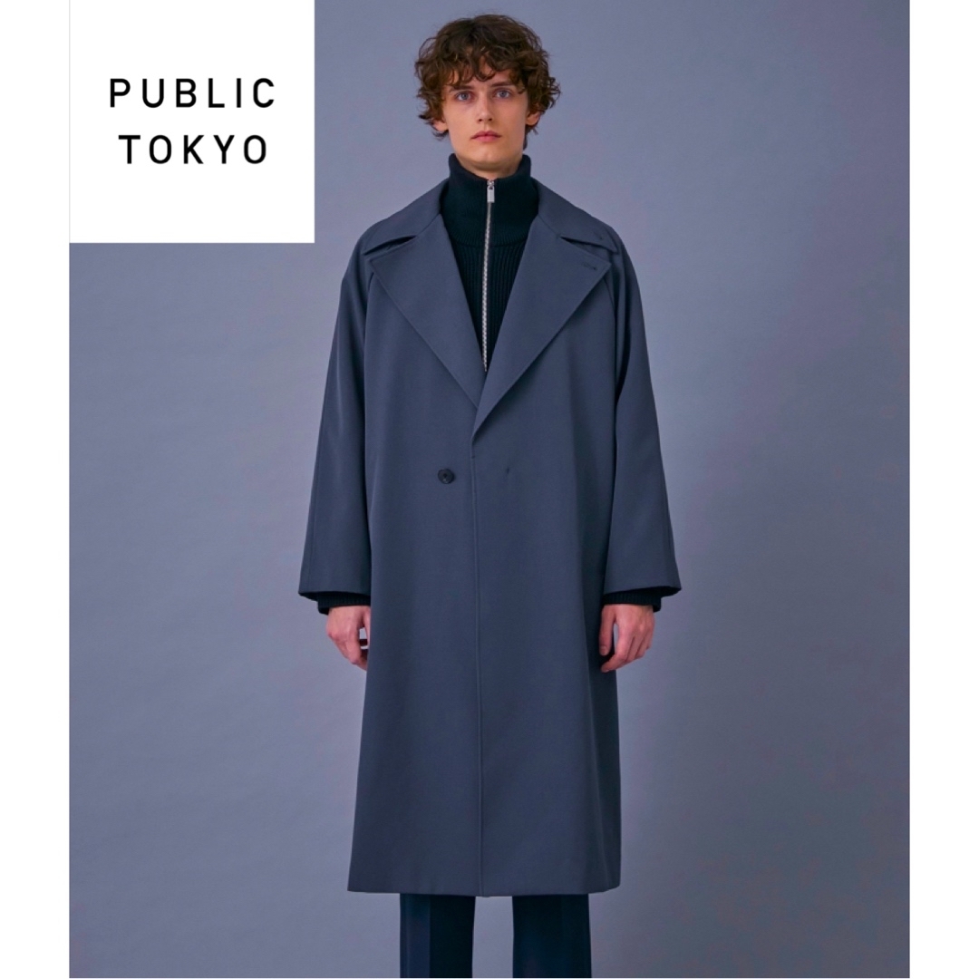 PUBLIC TOKYO 含浸ウールギャバタイロッケンコート