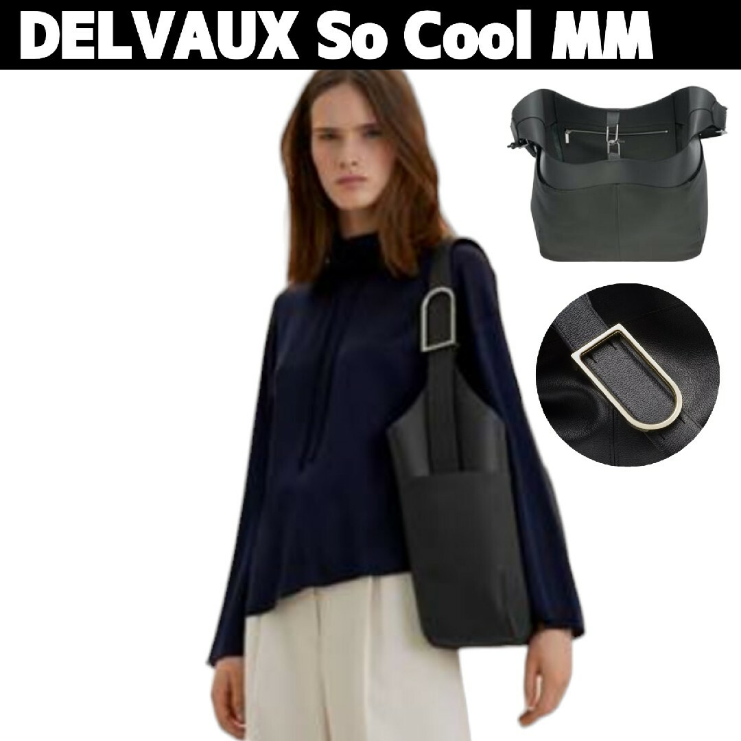 DELVAUX(デルヴォー)のDELVAUX So Cool MM 2way トートバッグ D金具 レザー レディースのバッグ(トートバッグ)の商品写真