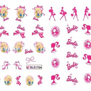 バービー(Barbie)の匿名配送　Barbie★BLE1794・1795　バービー　ネイルシール(デコパーツ)