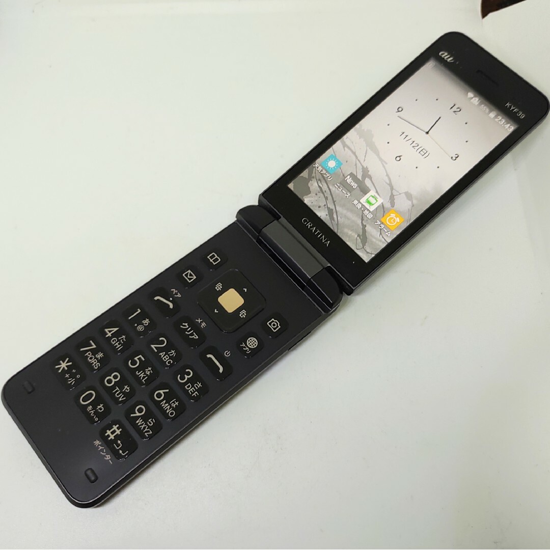 京セラ(キョウセラ)のSIMフリー KYF39 4Gガラホ 防水 京セラ au SIMロック解除済 スマホ/家電/カメラのスマートフォン/携帯電話(携帯電話本体)の商品写真