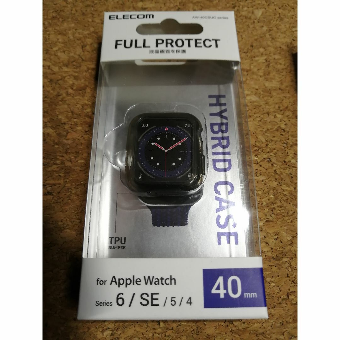 ELECOM(エレコム)の【3個】エレコム Apple Watch 40mm 用 フルカバーケース スマホ/家電/カメラのスマホアクセサリー(モバイルケース/カバー)の商品写真