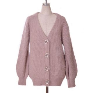 スナイデル(SNIDEL)のsnidel正規品♡ビジューカーディガン♡ミドル♡こじはる♡小嶋陽菜(カーディガン)