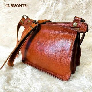 IL BISONTE - イルビゾンテ☆ヌメ革×キャンパス地斜めがけバッグの通販