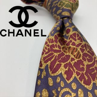 シャネル(CHANEL)の【美品】CHANEL /シャネル　ネクタイ　総柄(ネクタイ)