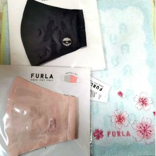 フルラ(Furla)の値下げ！FURLA★マスク2枚とタオルハンカチのセット(ハンカチ)