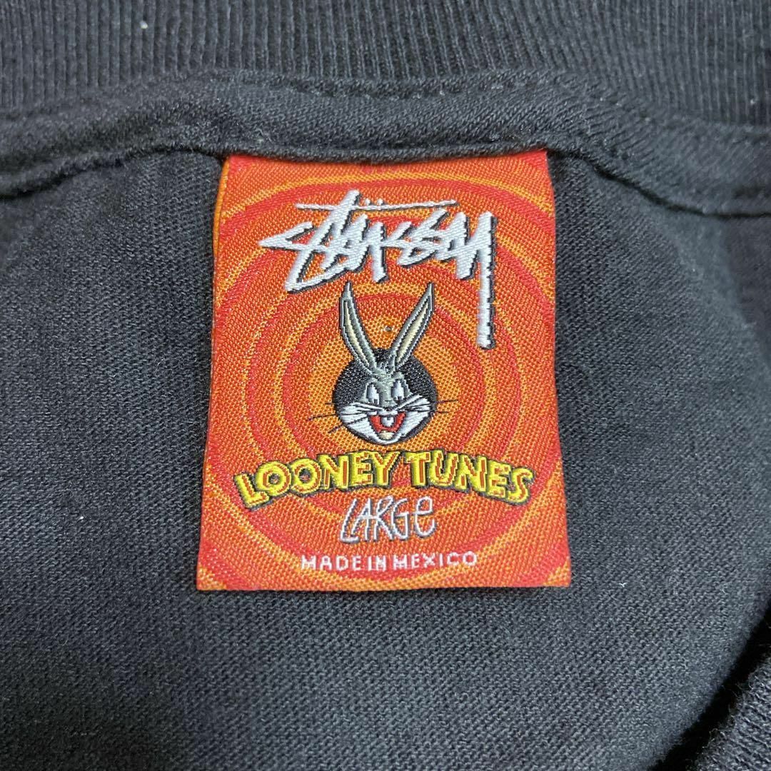 【希少コラボ、メキシコ製】stussy  LOONEY TUNESL黒