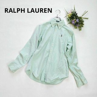 ラルフローレン(Ralph Lauren)のRALPH LAUREN ボタンダウンストライプシャツ　カラーポニー　サイズ２(シャツ/ブラウス(長袖/七分))