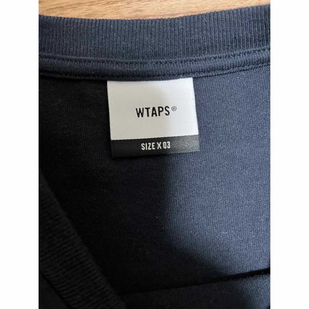 W)taps(ダブルタップス)の限定値下げ 早い者勝ち 美品 wtaps ロンT NAVY  L メンズのトップス(Tシャツ/カットソー(七分/長袖))の商品写真