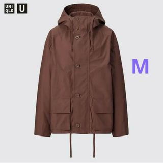 【新品】ユニクロユー　リラックスパーカ　BROWN　男女兼用M