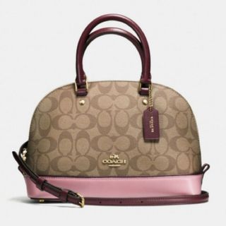 コーチ(COACH)のコーチ(COACH)★ハンドバッグ★シグネチャー★ピンク(ハンドバッグ)