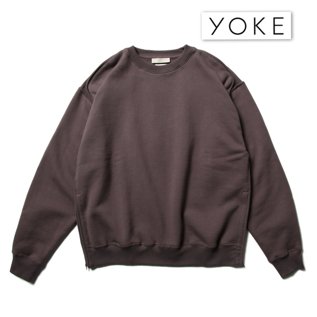 YOKE OVERSIZED PIPING SWEAT SHIRT