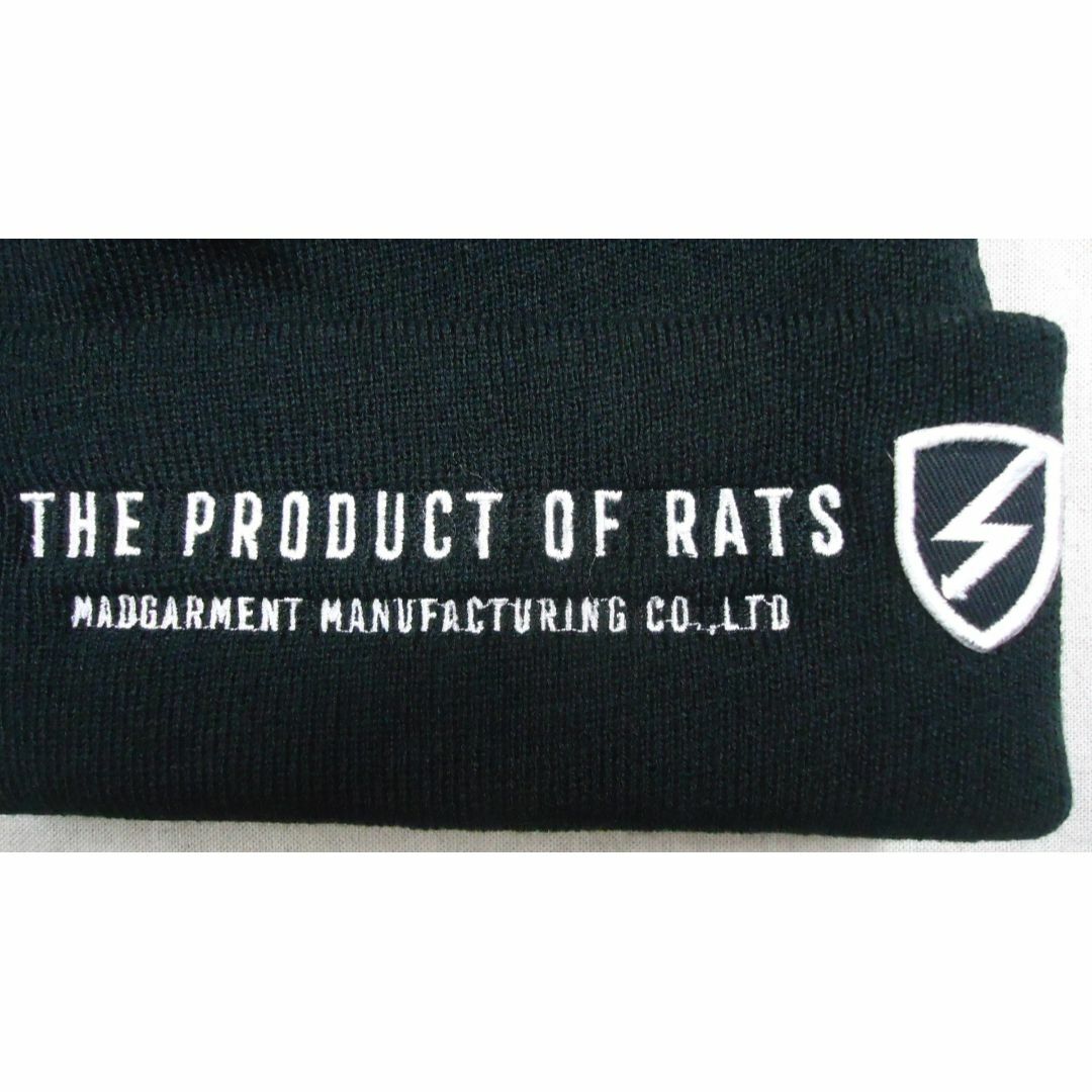 RATS(ラッツ)のRats Knit Cap Bolt 22'RA-1012 黒 FREE メンズの帽子(ニット帽/ビーニー)の商品写真