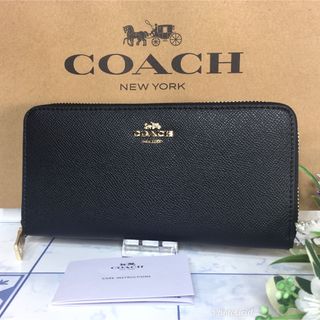 コーチ(COACH)のコーチ　長財布　シンプル　ブラック　【新品】(財布)