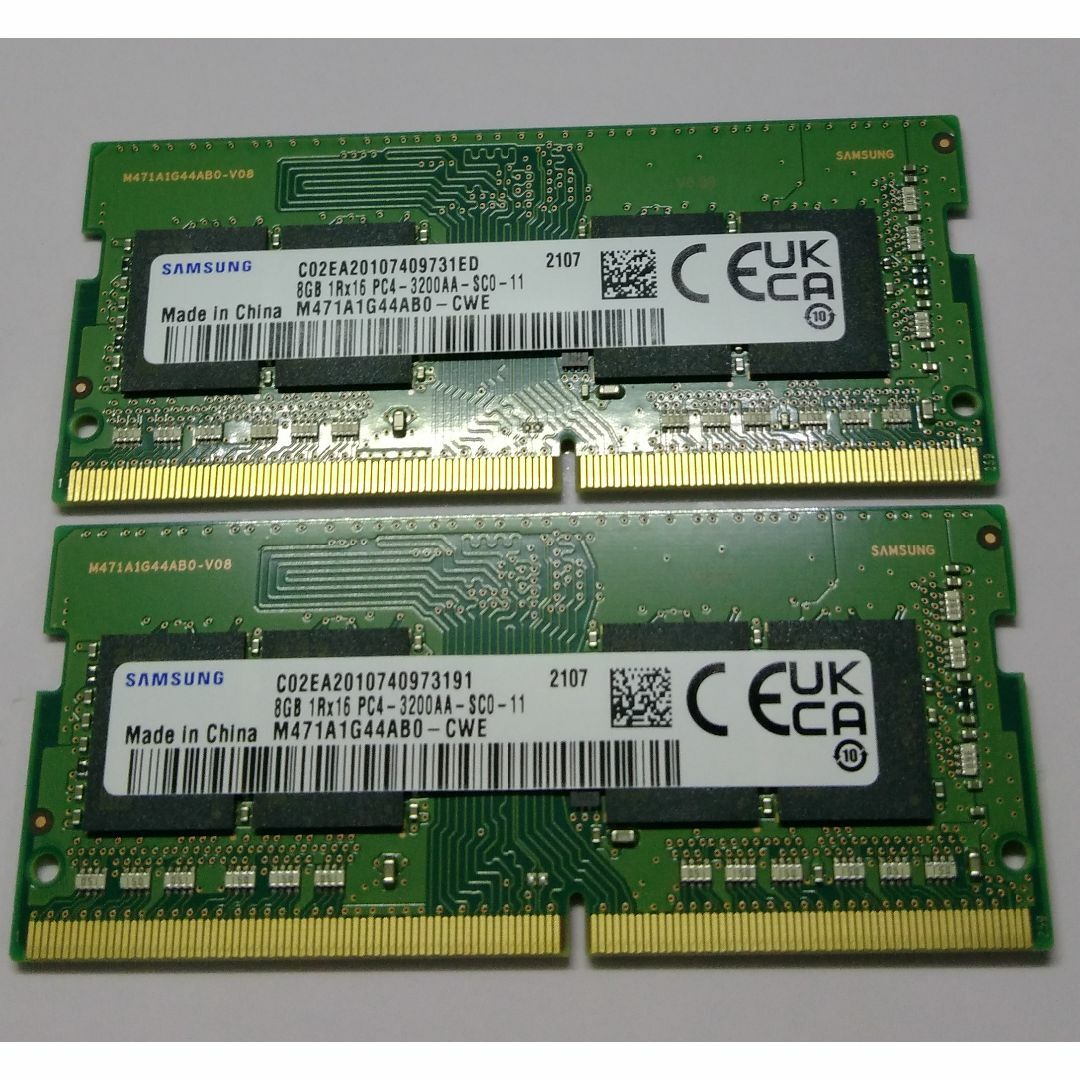 サムスン PC メモリ 16GB(8GB×2) DDR4-3200