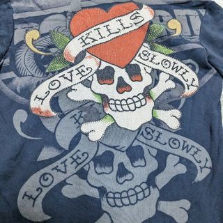 Ed Hardy - 希少❗エドハーディー ラインストーン スカル パーカー ...