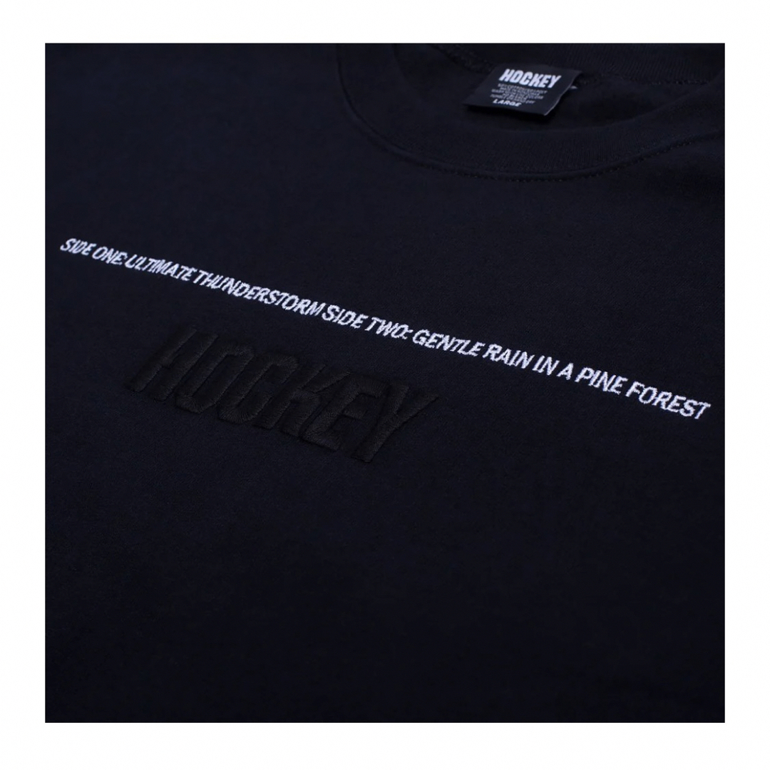 HOCKEY SIDE TWO CREWNECK SWEAT / BLACK