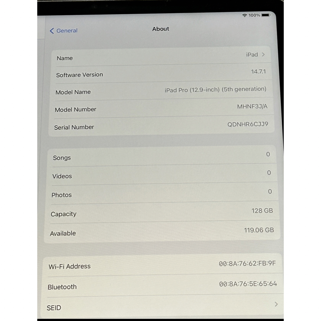 iPad Pro (12.9-inch) (5th Gen) 128Gb