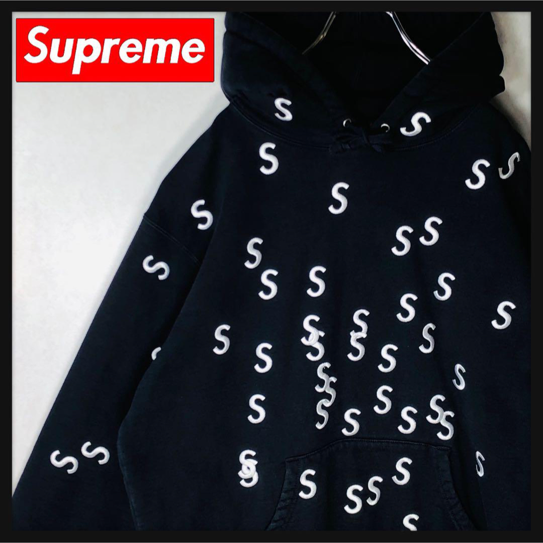 Supreme - 【人気デザイン】シュプリーム Sロゴ 刺繍ロゴ総柄 即