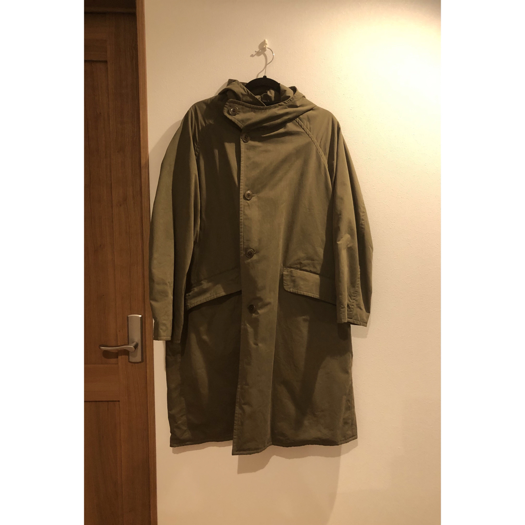 COMOLI 19AW フーデッドコート KHAKI 1