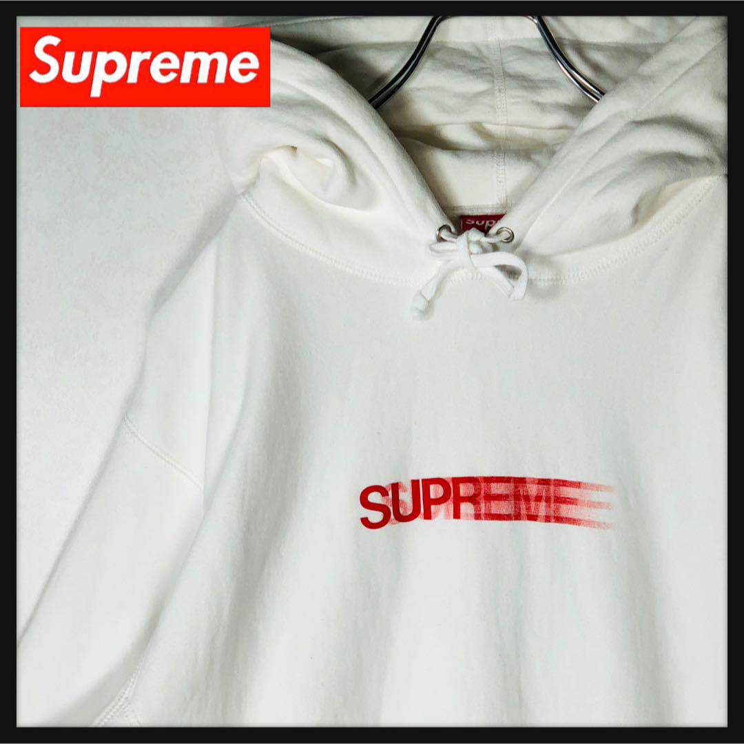 WITHアパレル【即完売モデルL】Supreme 刺繍ロゴ 即完売 超人気 希少 パーカー