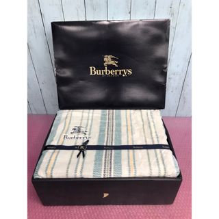 バーバリー(BURBERRY)のバーバリーズ 綿毛布 パイルブランケット　未使用保管品(毛布)