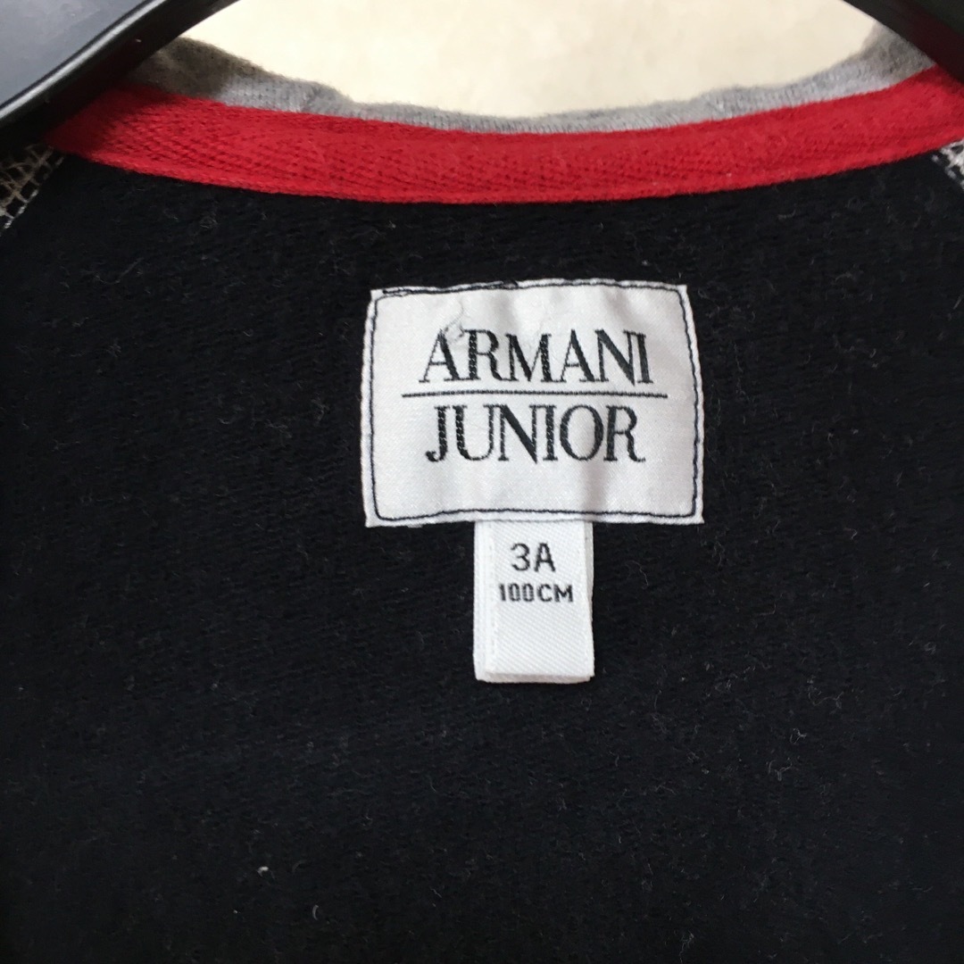 ARMANI JUNIOR(アルマーニ ジュニア)のアルマーニジュニア スウェット ジップパーカー 3A 100cm キッズ/ベビー/マタニティのキッズ服男の子用(90cm~)(ジャケット/上着)の商品写真