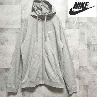 ナイキ(NIKE)のNIKE ナイキ メンズパーカー Ｍ グレー(パーカー)