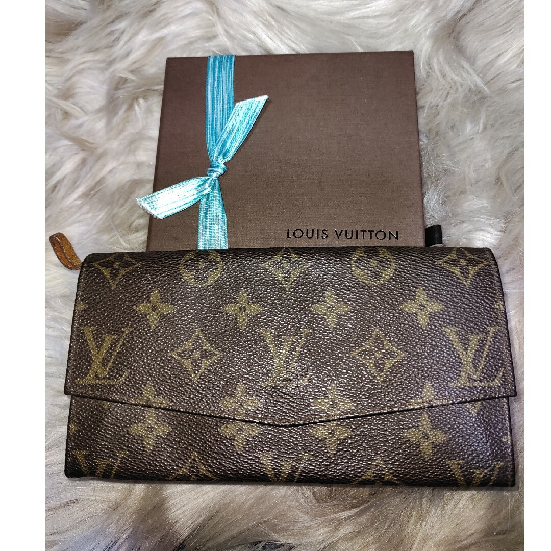 LOUIS VUITTON - ルイヴィトン、モノグラム茶色長財布。良品。の+