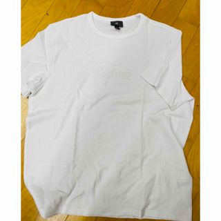 エイチアンドエム(H&M)のメンズ　大きい服　H&M エイチアンドエム　半袖　Tシャツ　realit  XL(Tシャツ/カットソー(半袖/袖なし))