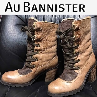 AU BANNISTER - 【ブラック】【スノーソール】メタルプレートショート