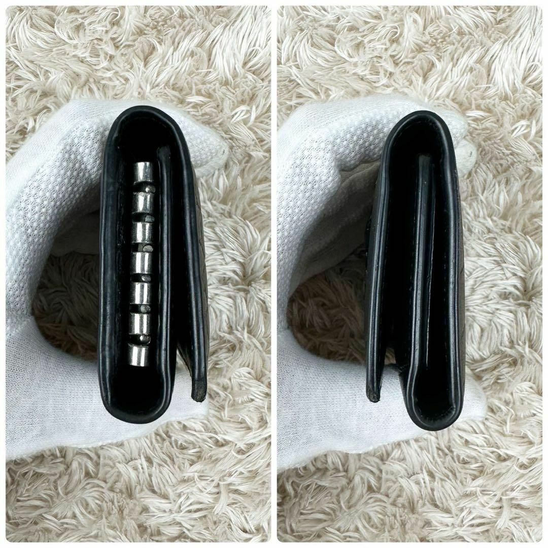 Saint Laurent - 【美品】サンローラン 6連キーケース ブラック クロコ