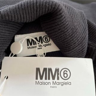 MM6 - MM6 Maison Margielaマルジェラ ロゴ入りニット セーター M黒の