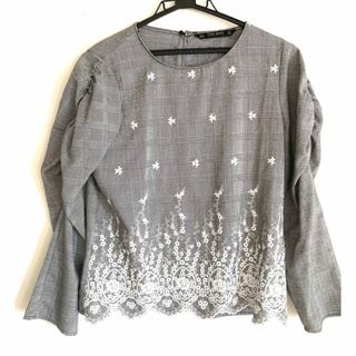 ザラ ZARA タグ付き ジャケット グレンチェック コットン 緑系 白 M