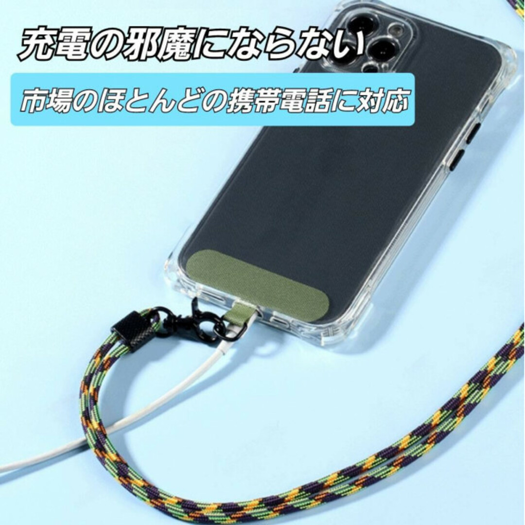 ストラップ カード シート ストラップホルダー 挟むタイプ 黒 1枚 Dカン スマホ/家電/カメラのスマホアクセサリー(ストラップ/イヤホンジャック)の商品写真