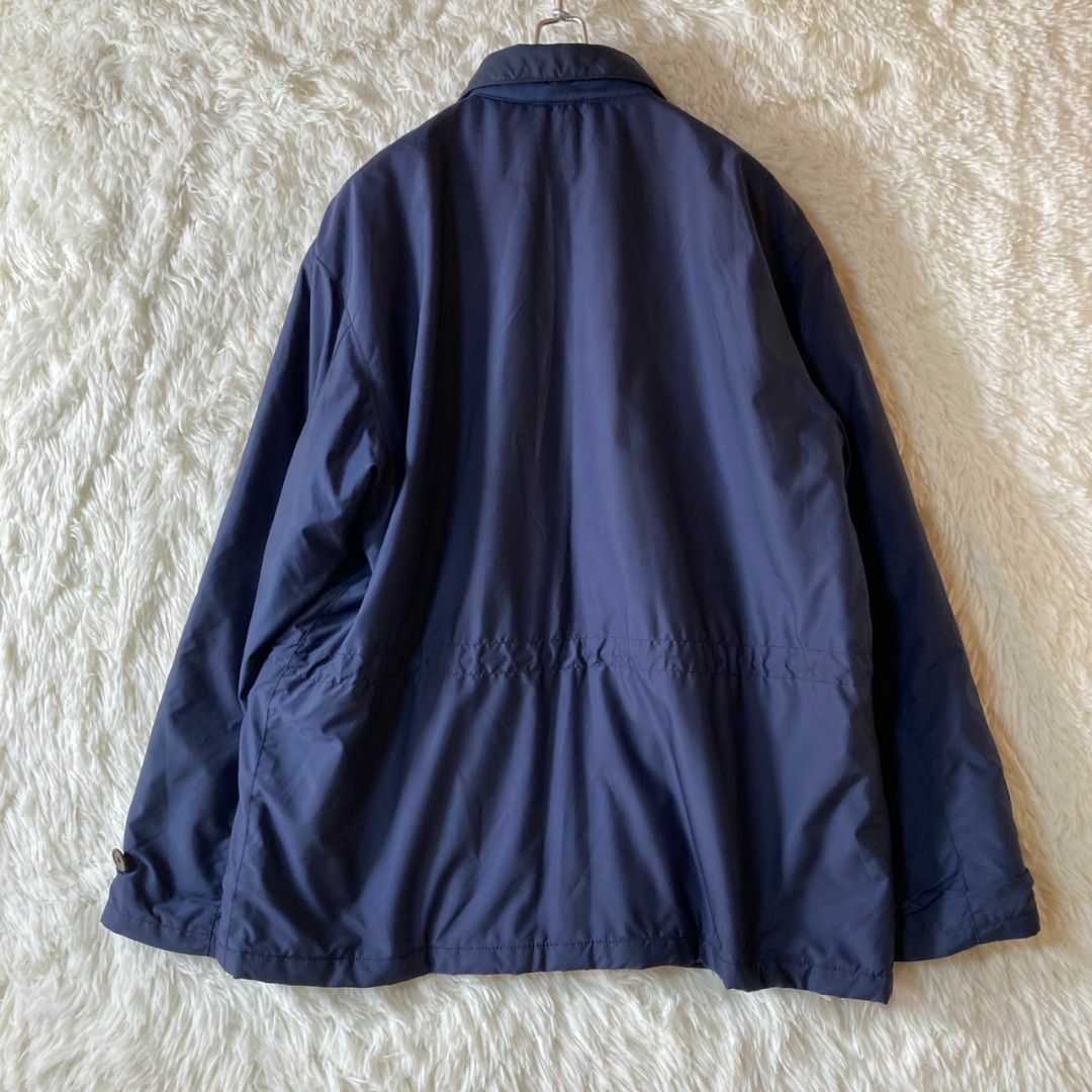 POLO RALPH LAUREN(ポロラルフローレン)の美品 POLOSPORT ラルフローレン 中綿 ナイロンジャケット ネイビー M メンズのジャケット/アウター(ナイロンジャケット)の商品写真