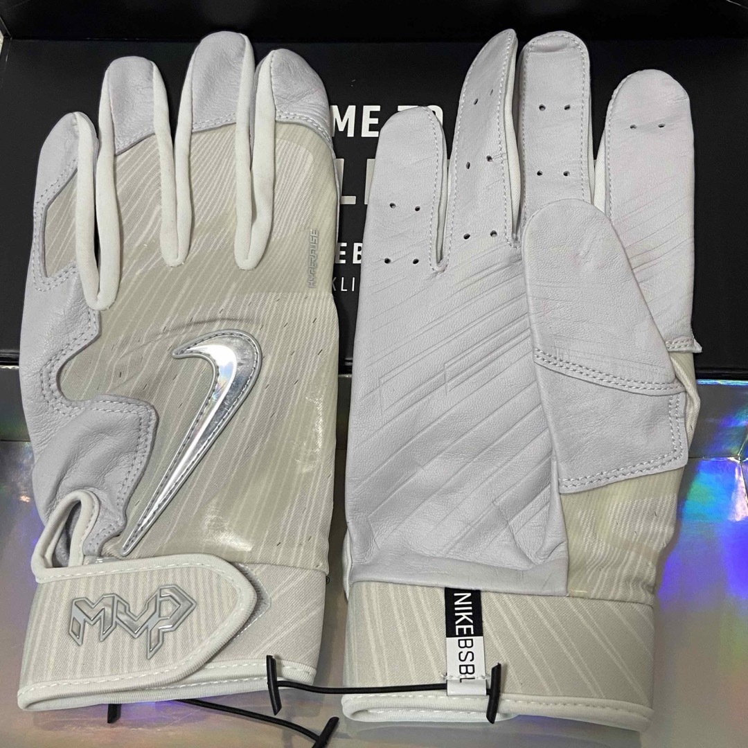 NIKE MVP ELITE グレー Mサイズ バッティンググローブ-