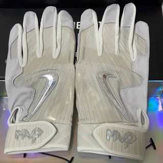 ナイキ(NIKE)のNIKE MVP ELITE グレー Mサイズ  バッティンググローブ(グローブ)