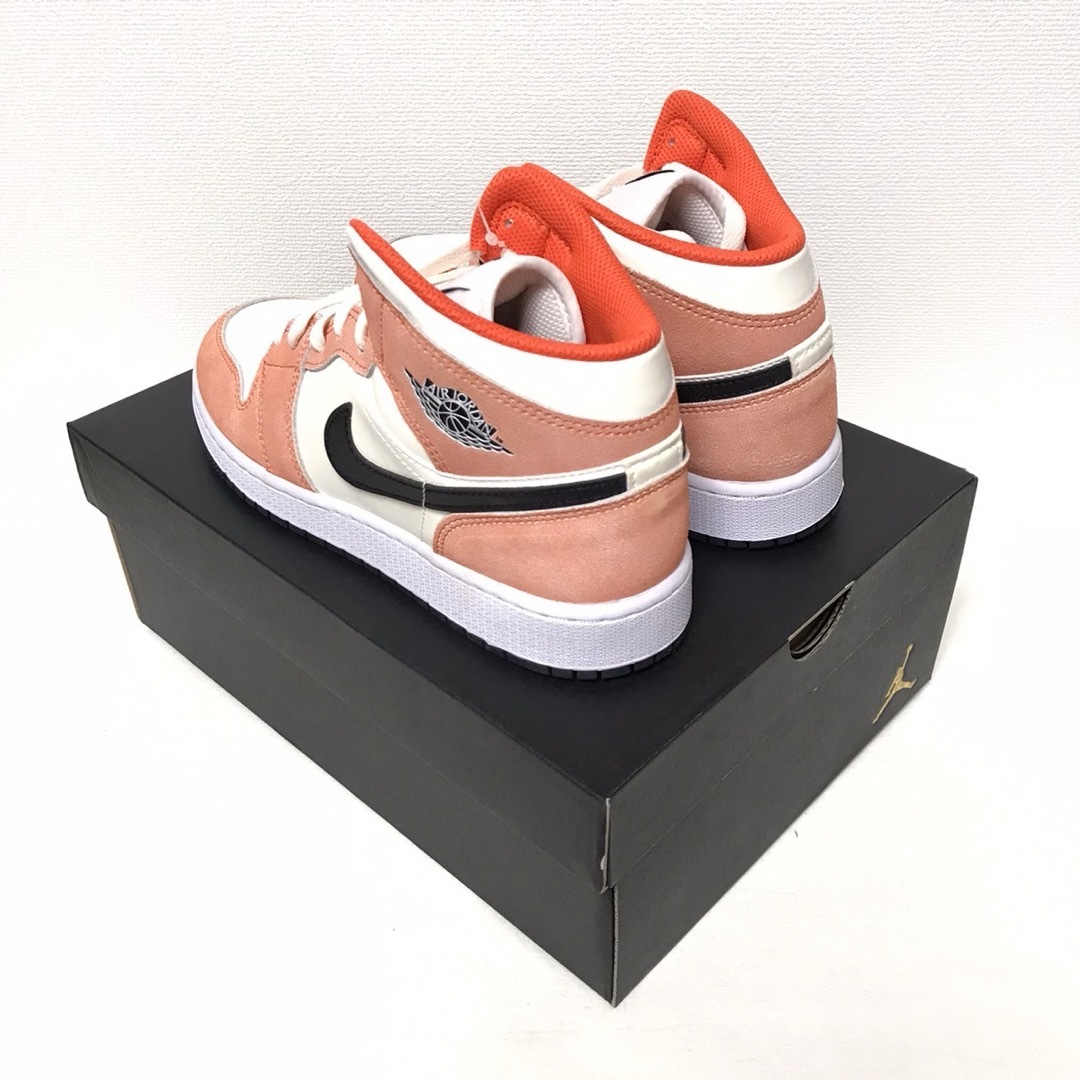 NIKE - 【23.5cm】NIKE AIR JORDAN 1 MID GS ピンクオレンジの通販 by