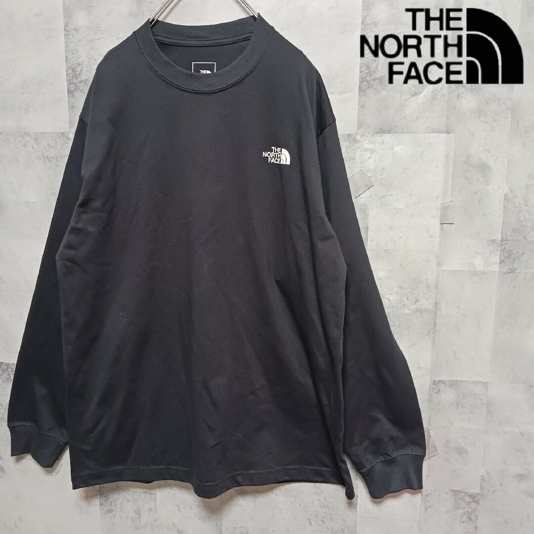 THE NORTH FACE(ザノースフェイス)のTHE  NORTH  FACE  ノースフェイスメンズロンT ブラック メンズのトップス(Tシャツ/カットソー(七分/長袖))の商品写真