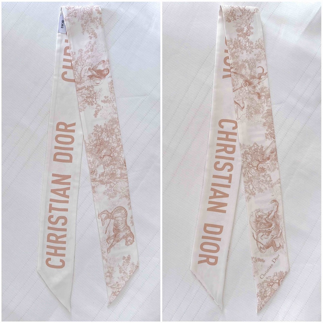 Christian Dior(クリスチャンディオール)のDIOR ディオール　アニマル　ロゴ入り　ミッツァ　スカーフ　バンドー　新品 レディースのファッション小物(バンダナ/スカーフ)の商品写真