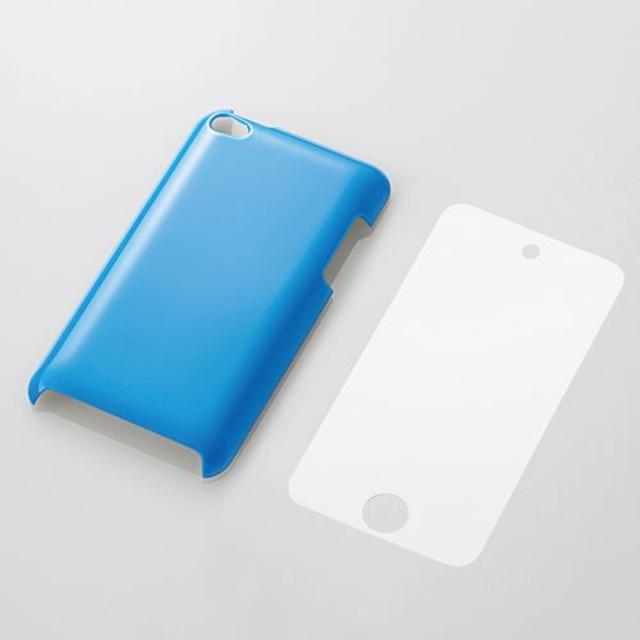 ELECOM(エレコム)の4th iPod touch用シェルカバー　ブルー スマホ/家電/カメラのオーディオ機器(ポータブルプレーヤー)の商品写真