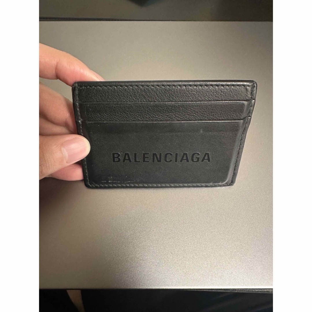 Balenciaga(バレンシアガ)のBALENCIAGA カードホルダー　黒文字 メンズのファッション小物(名刺入れ/定期入れ)の商品写真
