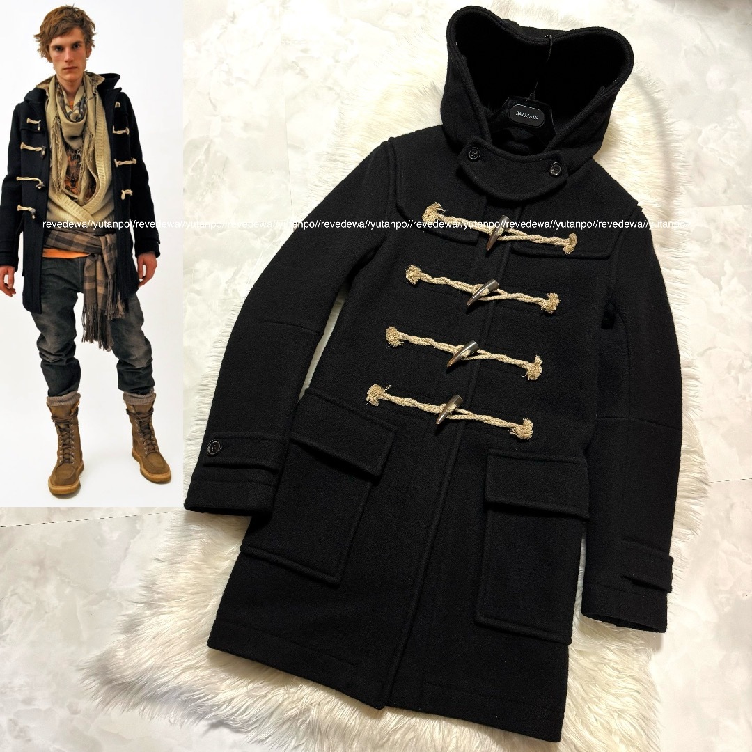 BALMAIN ダッフル コート 黒