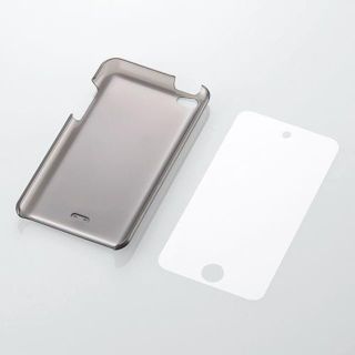 エレコム(ELECOM)の4th iPod touch用シェルカバー ブラック(ポータブルプレーヤー)